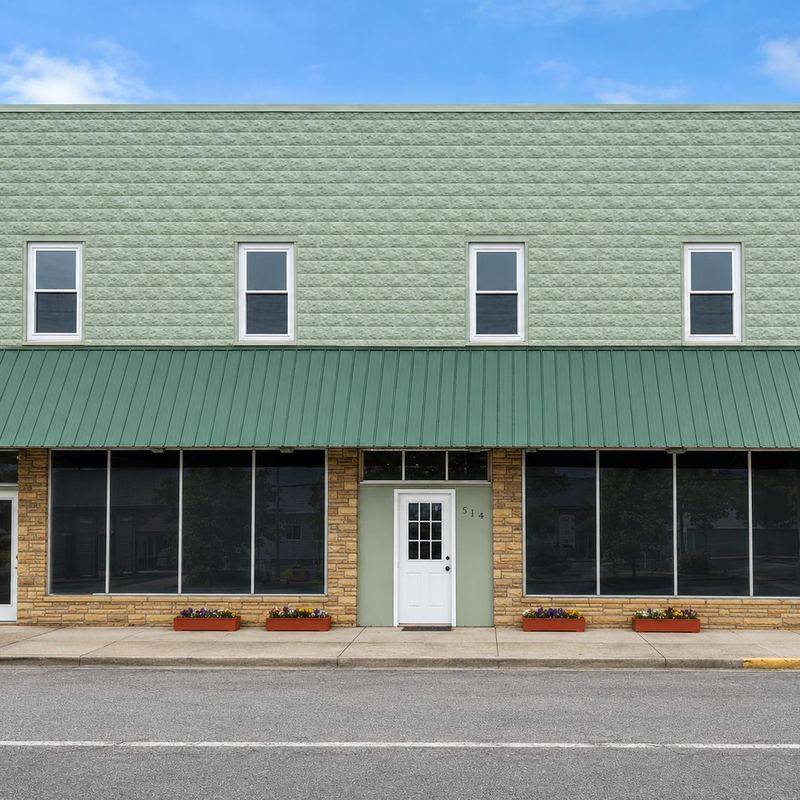 Street view of Meadow River Lofts on Nicholas Street in Rupert, West Virginia